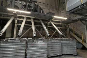 Impression aus der Alugranulat-Produktion
