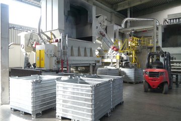 Impression aus der Alugranulat-Produktion