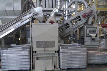Impression aus der Alugranulat-Produktion