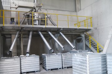Impression aus der Alugranulat-Produktion